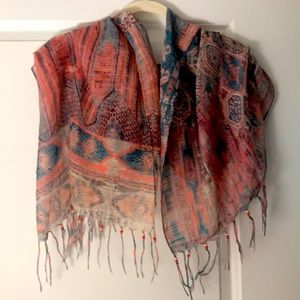 Lightweight Southwest style Scarf Wrap